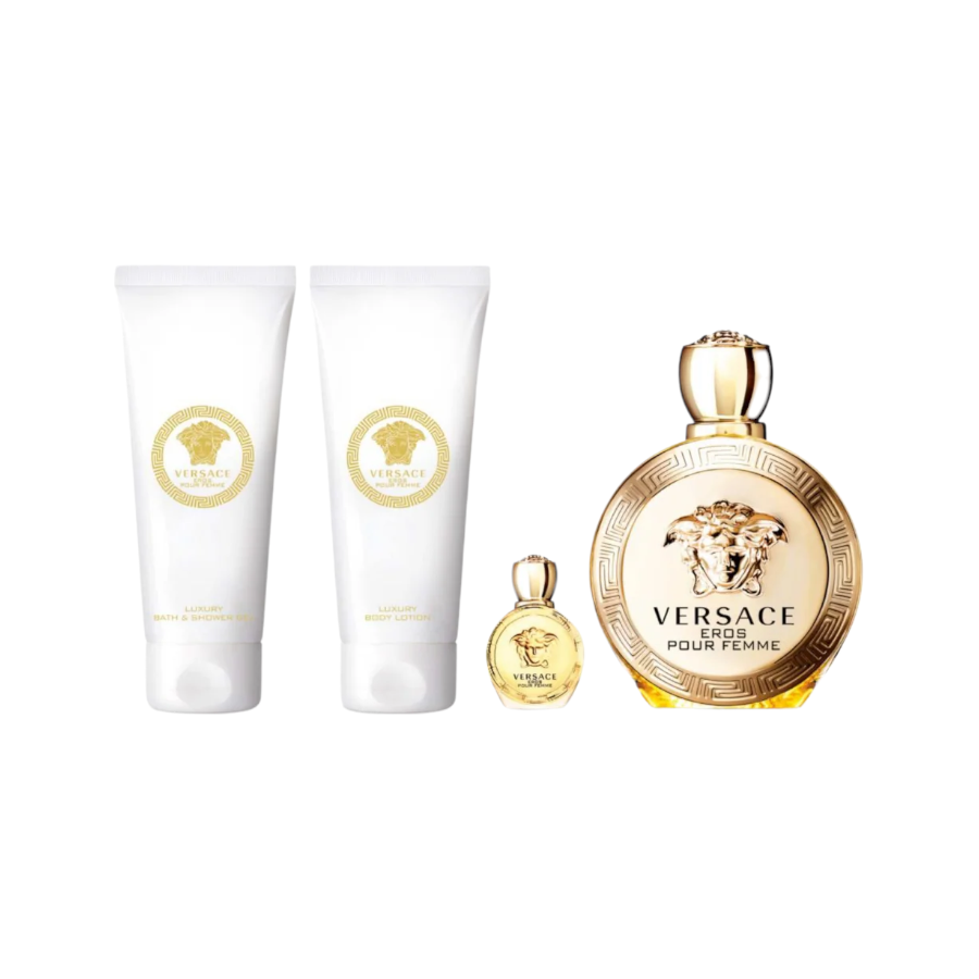 Versace Eros Pour Femme (W) EDP 4pc Gift Set