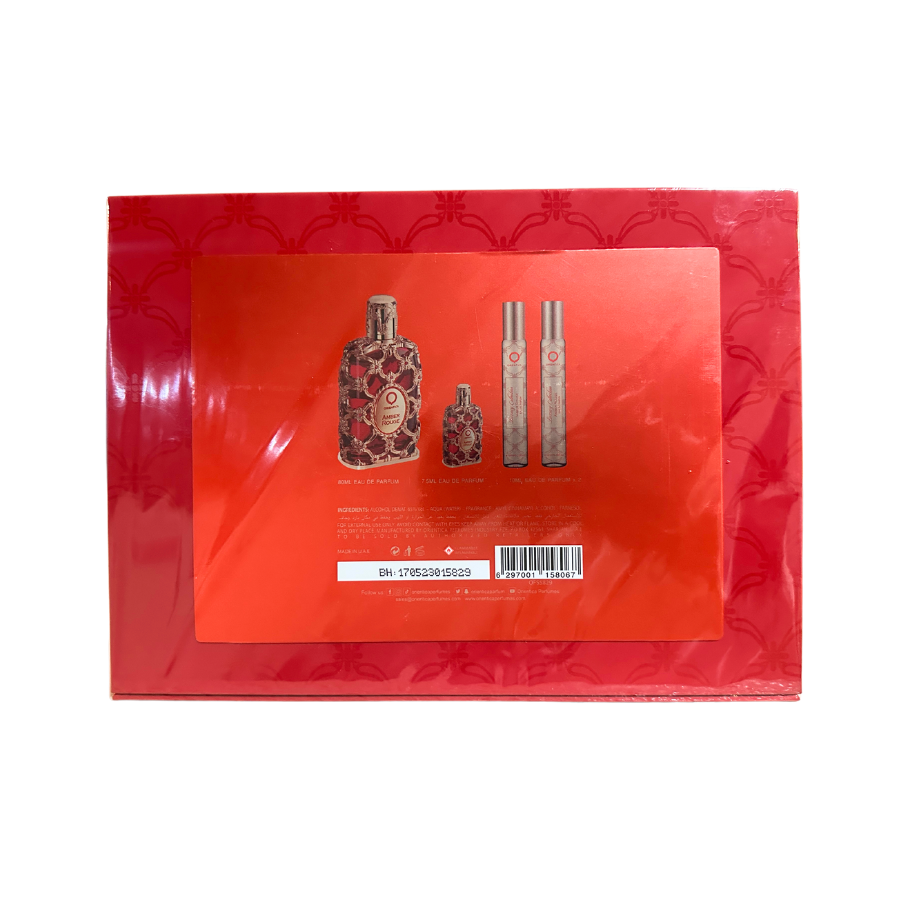 Orientica Amber Rouge (UNISEX) EDP 4pc Gift Set