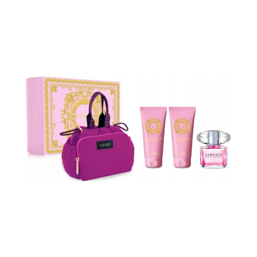 Versace Bright Crystal (W) EDT 4pc Gift Set