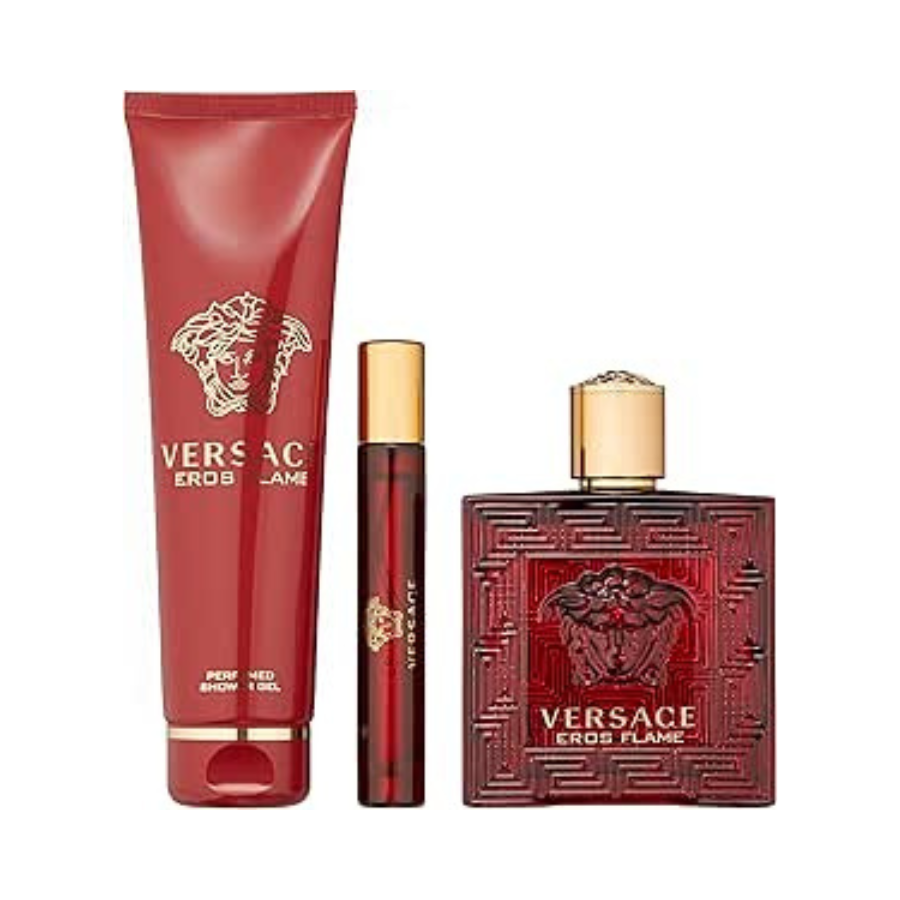 Versace Eros Flame (M) EDP 3pc Gift Set