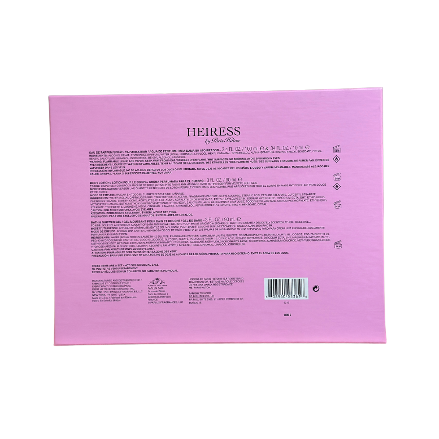 Heiress Paris Hilton (W) EDP 4pc Gift Set