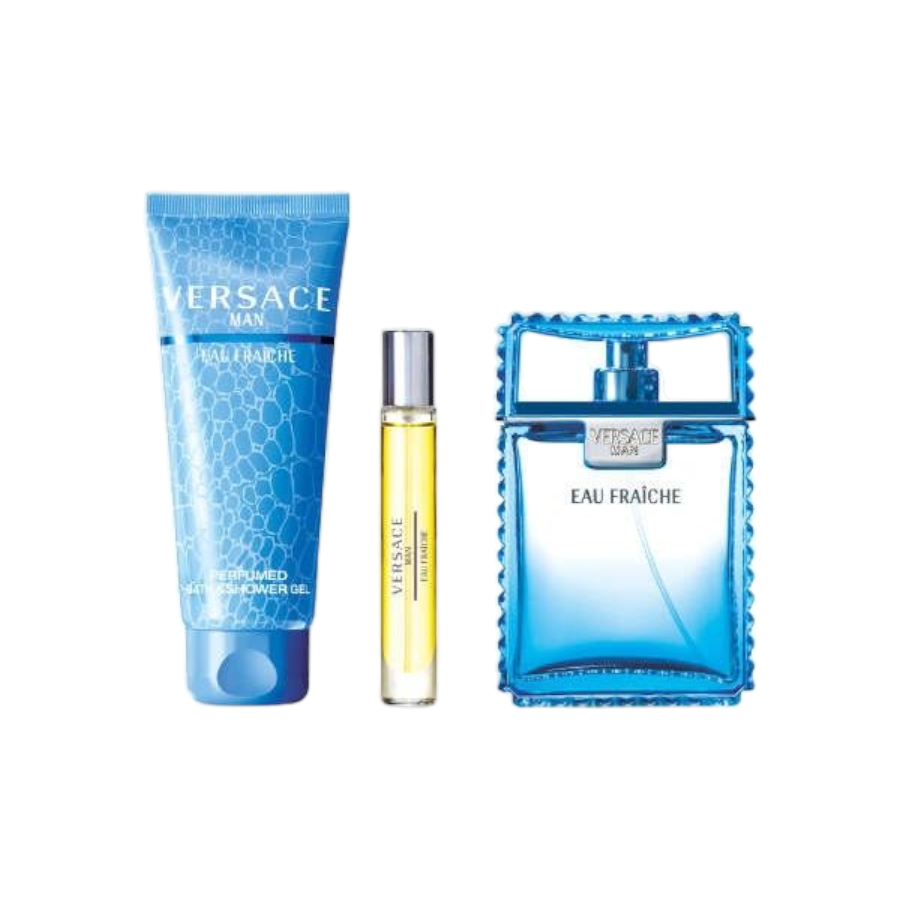 Versace Man Eau Fraiche (M) EDT 3pc Gift Set