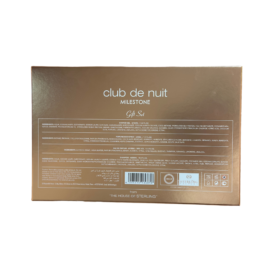 Armaf Club de Nuit Milestone (UNISEX) EDP 4pc Gift Set