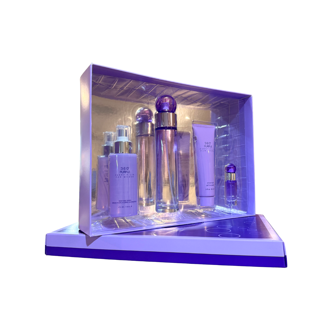 Perry Ellis 360 Purple (W) EDP 4pc Gift Set