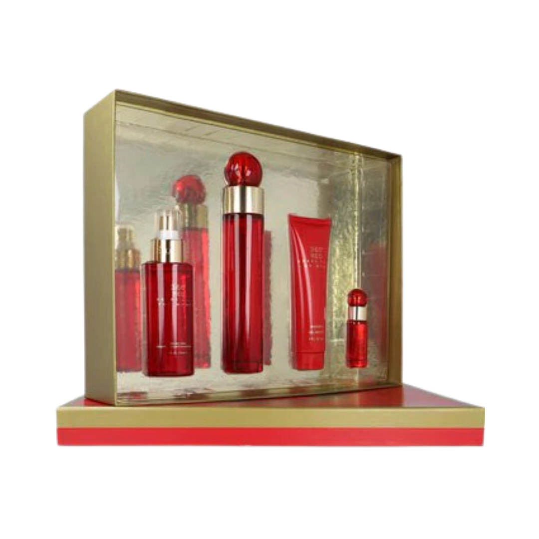 Perry Ellis 360 Red (W) EDP 4pc Gift Set
