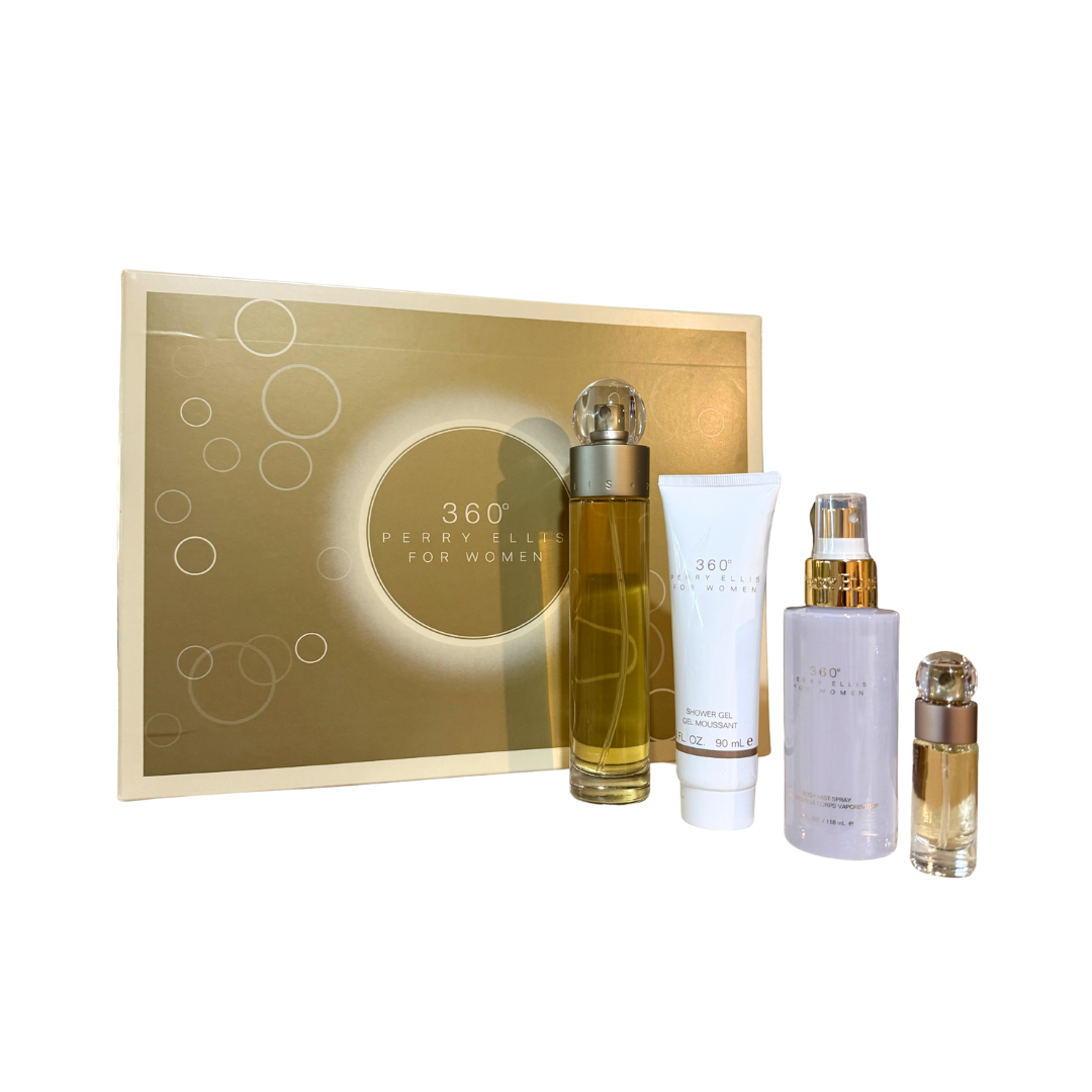 Perry Ellis 360 (W) EDT 4pc Gift Set