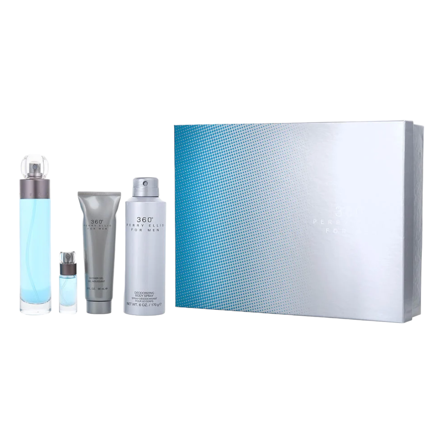 Perry Ellis 360 (M) EDT 4pc Gift Set