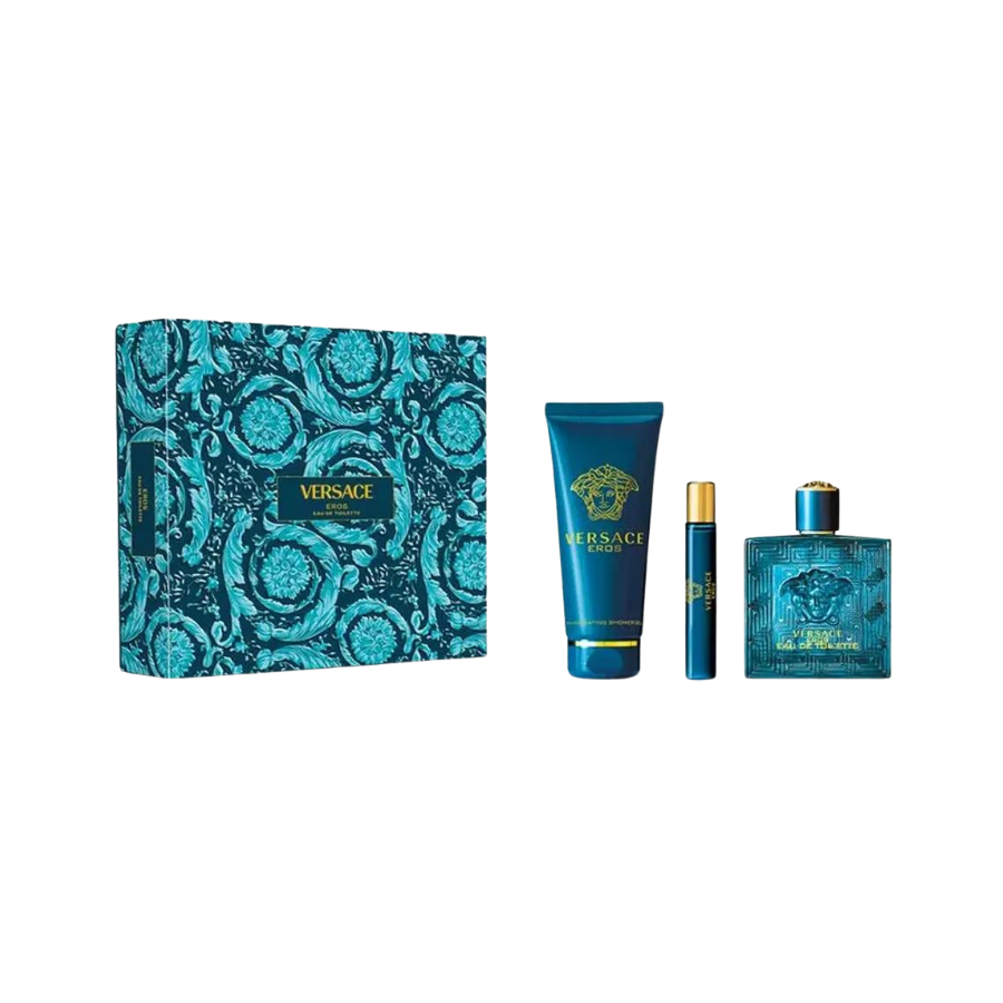 Versace Eros (M) EDT 3pc Gift Set