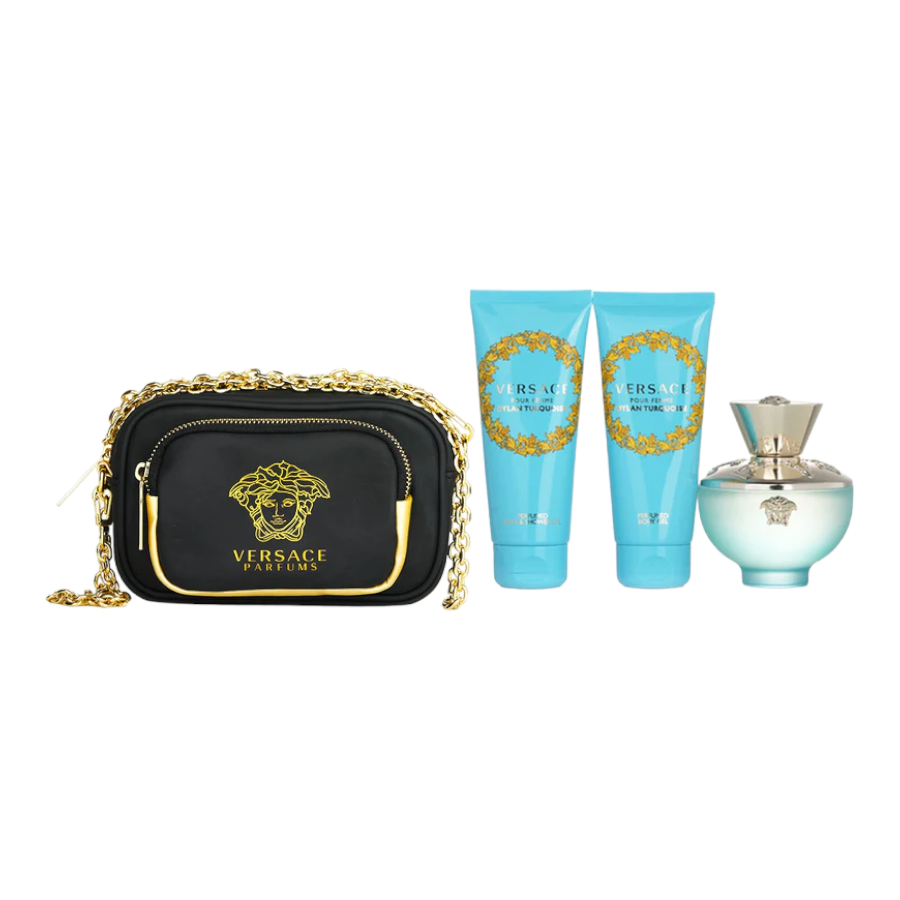 Versace Dylan Turquoise (W) EDT 4pc Gift Set