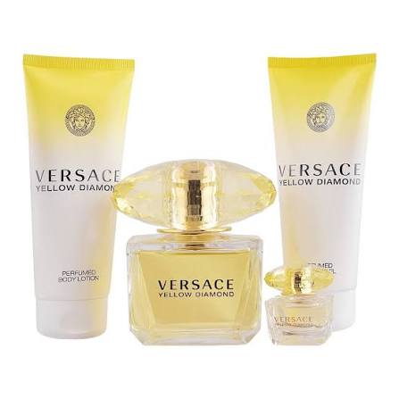 Versace Yellow Diamond (W) EDT 4pc Gift Set