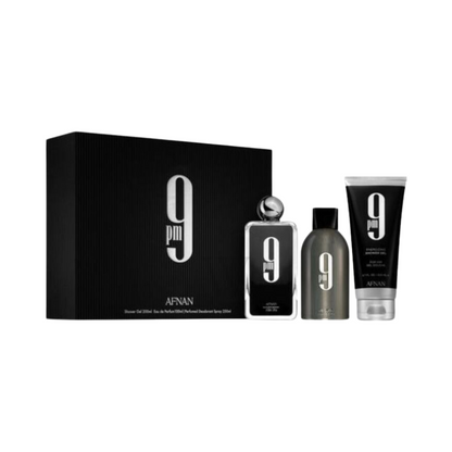 Afnan 9 Pm EDP (M) 3pc Gift Set