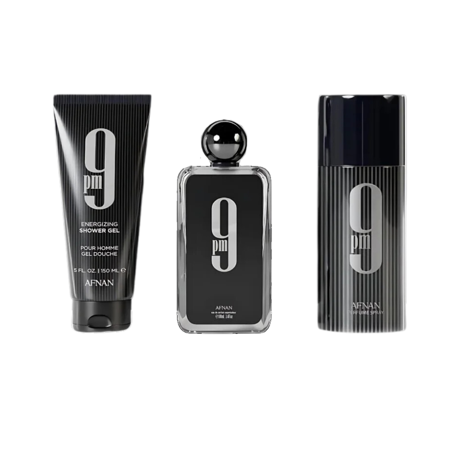 Afnan 9 Pm EDP (M) 3pc Gift Set