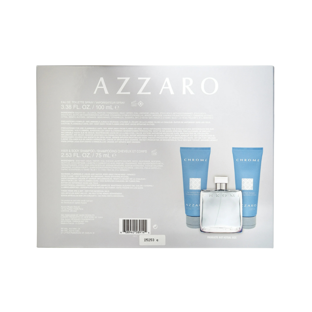 Chrome (M) EDT 3pc Gift Set