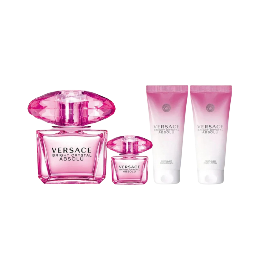 Versace Bright Crystal Absolu (W) EDP 4pc Gift Set