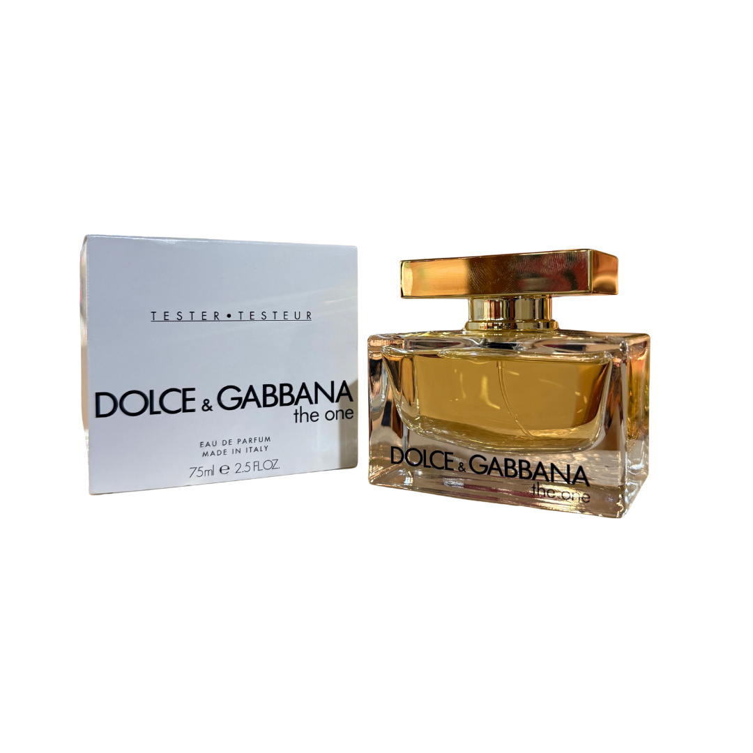 Dolce & Gabbana perfume bottle and packaging on a white background
