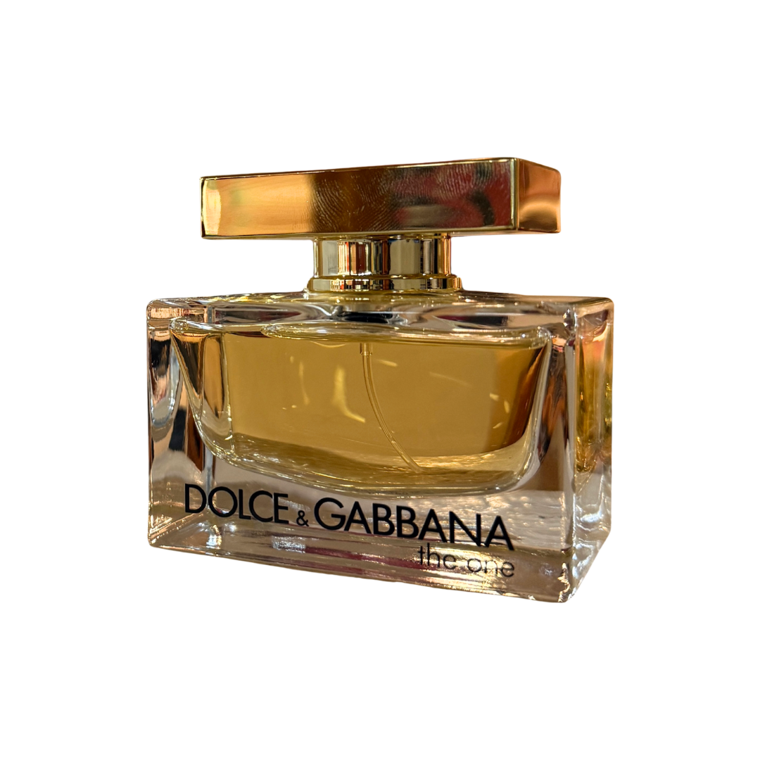 Dolce & Gabbana perfume bottle on a white background