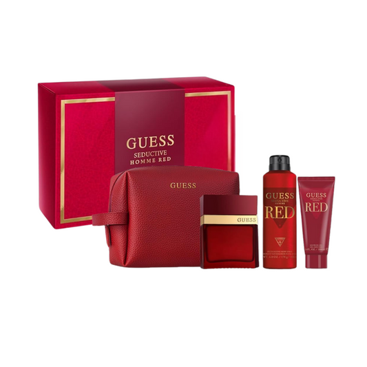 Guess Seductive Homme Red EDT (M) 4pc Gift Set