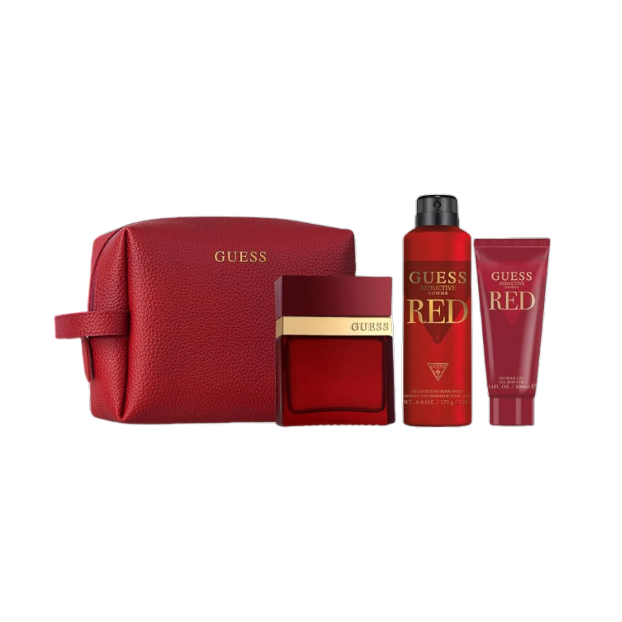 Guess Seductive Homme Red EDT (M) 4pc Gift Set