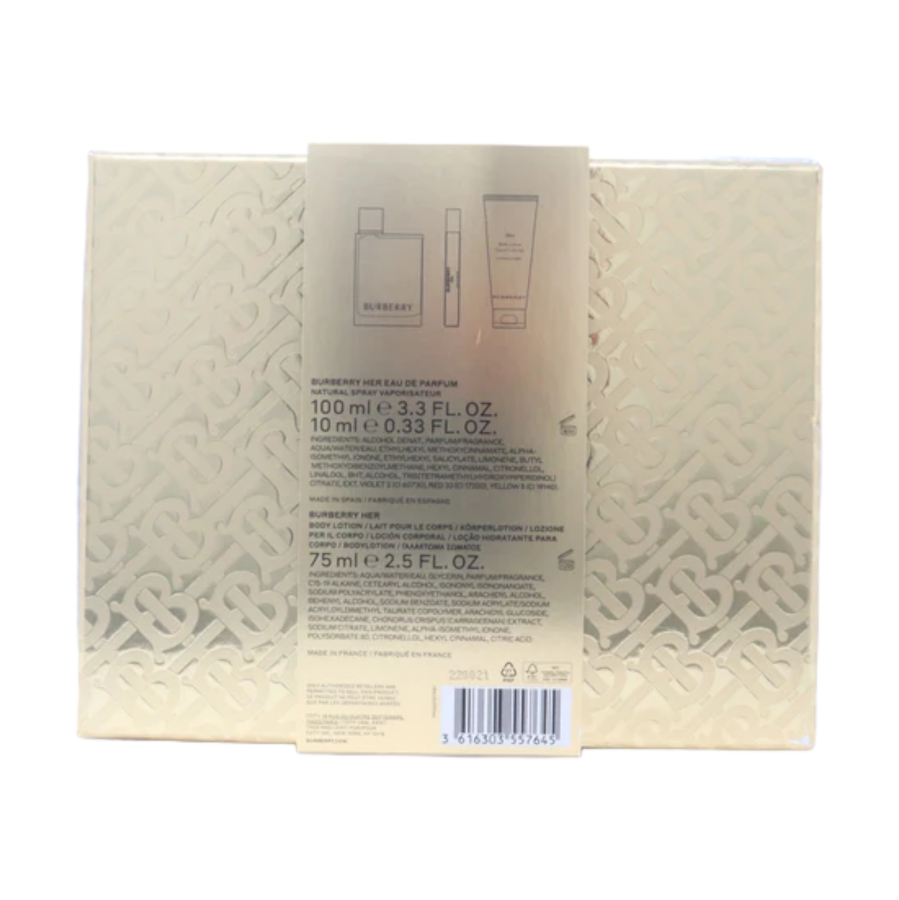 Burberry Her (W) EDP 3pc Gift Set
