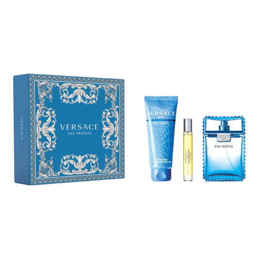 Versace Man Eau Fraiche (M) EDT 3pc Gift Set