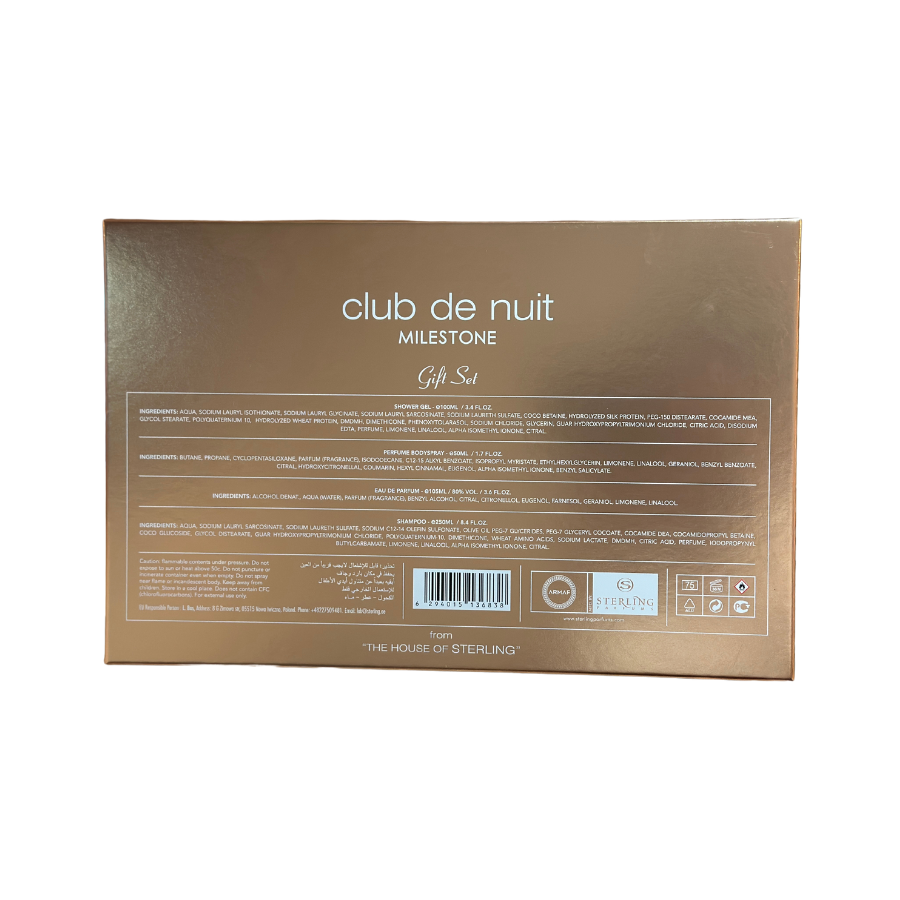 Armaf Club de Nuit Milestone EDP (UNISEX) 4pc Gift Set