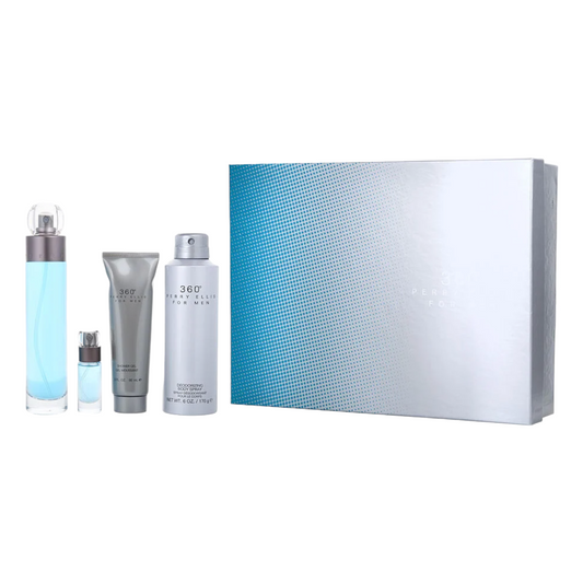 Perry Ellis 360 EDT (M) 4pc Gift Set