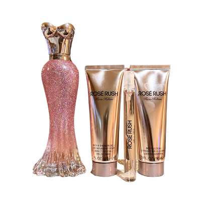 Paris Hilton Rose Rush (W) EDP 4pc Gift Set