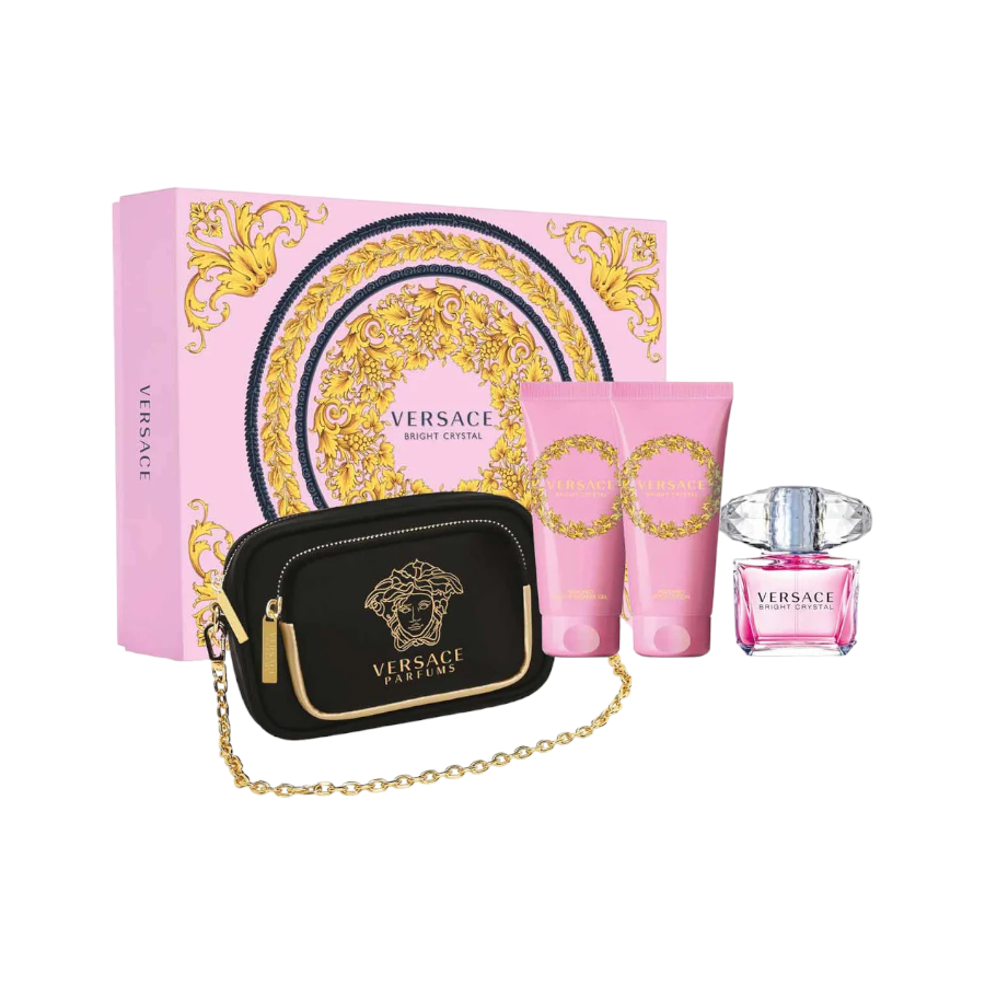 Versace Bright Crystal EDT (W) 4pc Gift Set