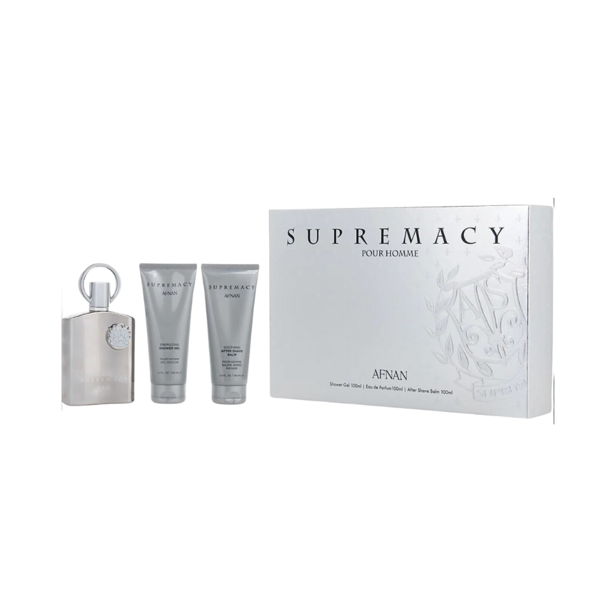 Afnan Supremacy Silver EDP (M) 3pc Gift Set