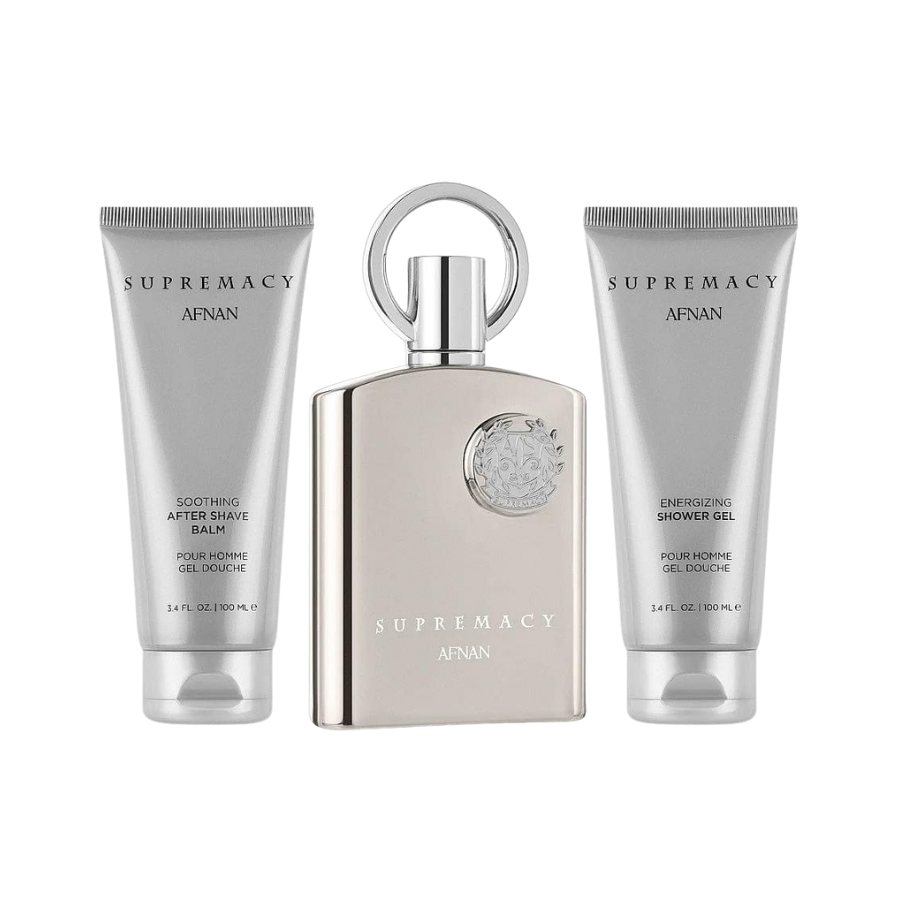 Afnan Supremacy Silver EDP (M) 3pc Gift Set