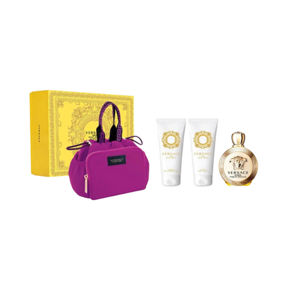 Versace Ladies Eros Pour Femme EDP (W) 4pc Gift Set