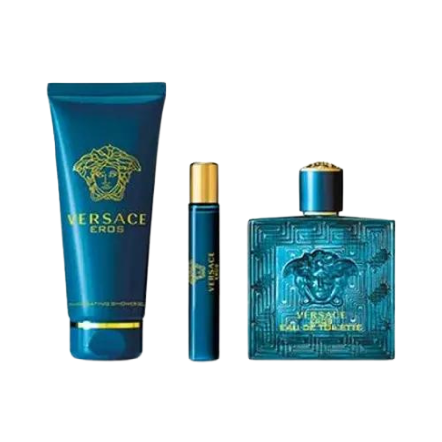 Versace Eros EDT (M) 3pc Gift Set