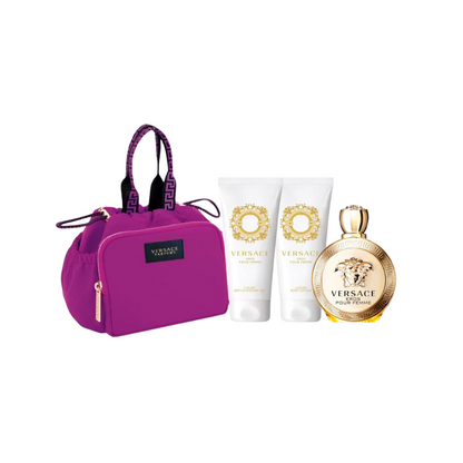 Versace Ladies Eros Pour Femme EDP (W) 4pc Gift Set