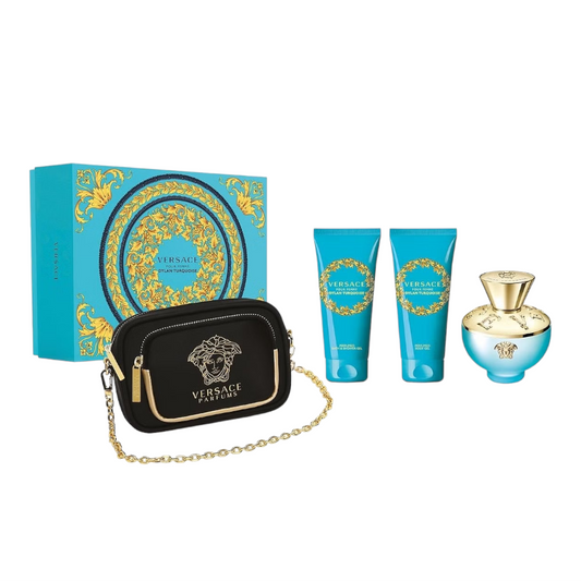 Versace Dylan Turquoise (W) EDT 4pc Gift Set
