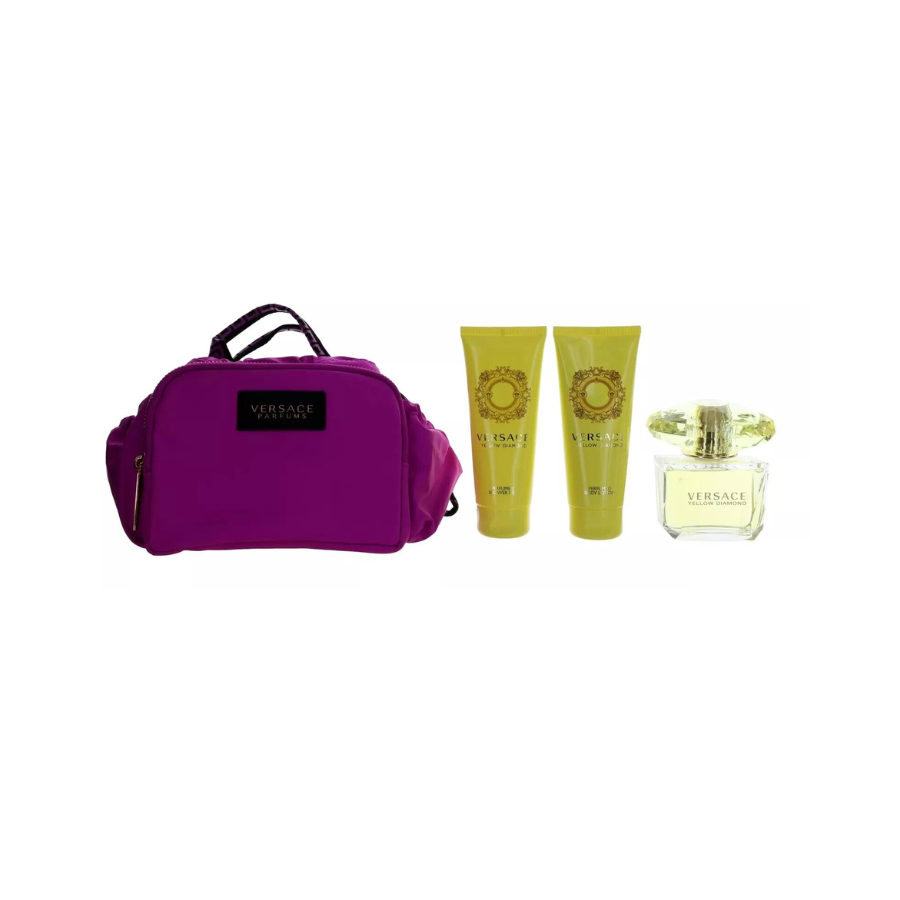 Versace Yellow Diamond EDT (W) 4pc Gift Set