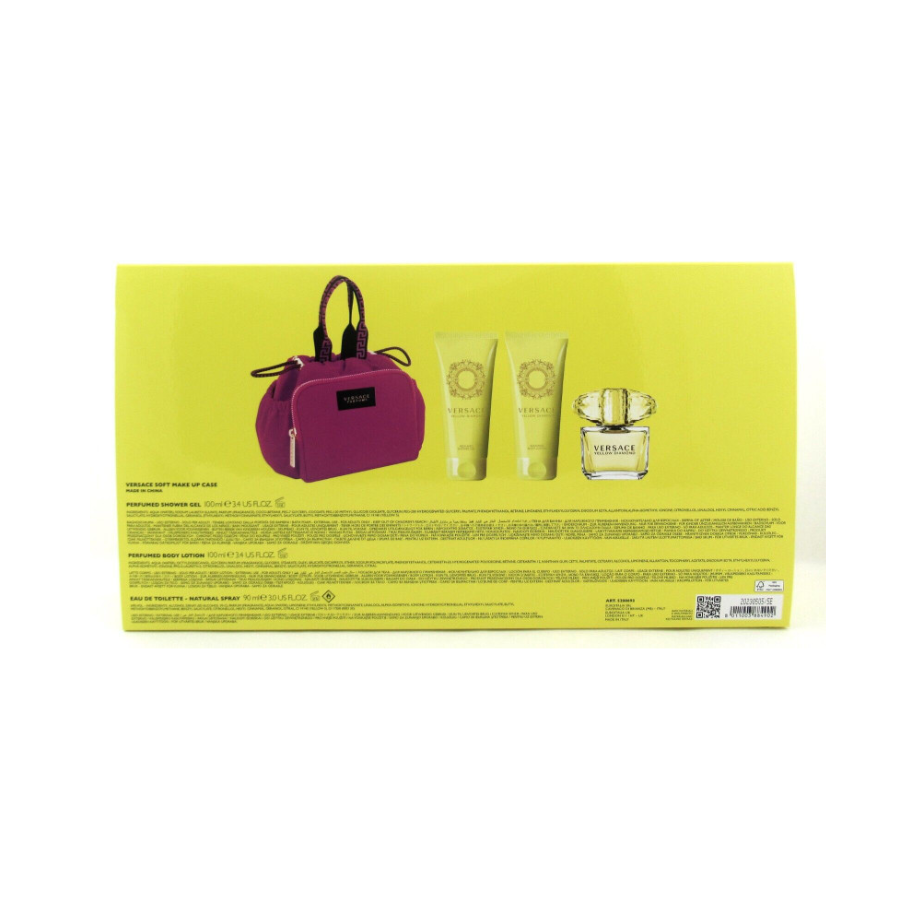 Versace Yellow Diamond EDT (W) 4pc Gift Set