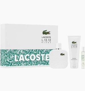 Lacoste L.12.12 Blanc (M) EDT 3pc Gift Set