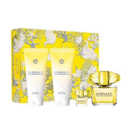 Versace Yellow Diamond (W) EDT 4pc Gift Set