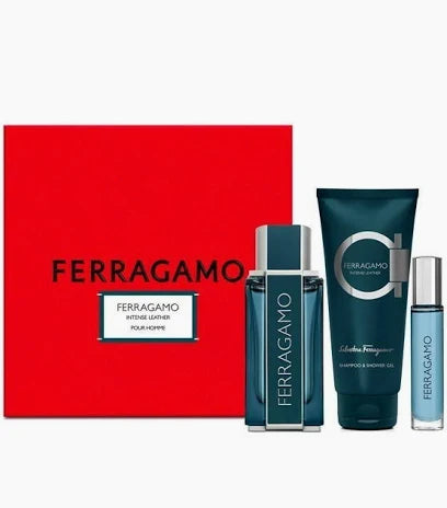Ferragamo Intense Leather (M) EDP 3pc Gift Set