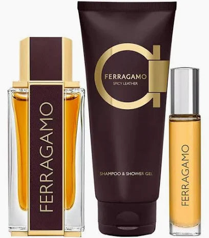 Ferragamo Spicy Leather (M) EDP 3pc Gift Set