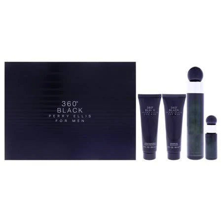 Perry Ellis 360 Black(M) EDT 4pc Gift Set