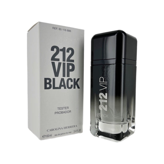212 VIP Black EDP by Carolina Herrera in a 3.4oz Tester spray bottle with the box packaging.