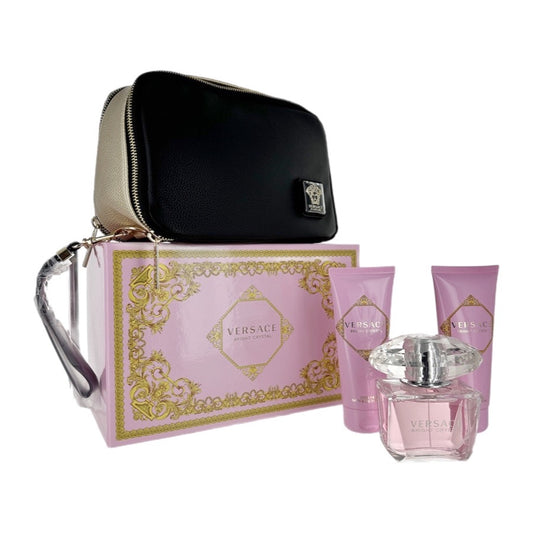 Versace Bright Crystal (W) EDT 4pc Gift Set