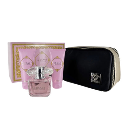 Versace Bright Crystal (W) EDT 4pc Gift Set