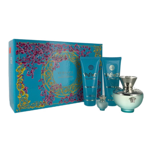 Versace Dylan Turquoise (W) EDT 4pc Gift Set