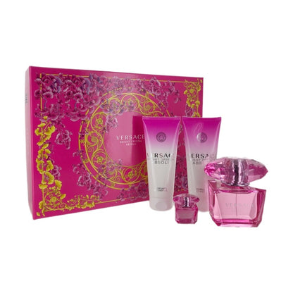 Versace Bright Crystal Absolu EDP (W) 4pc Gift Set