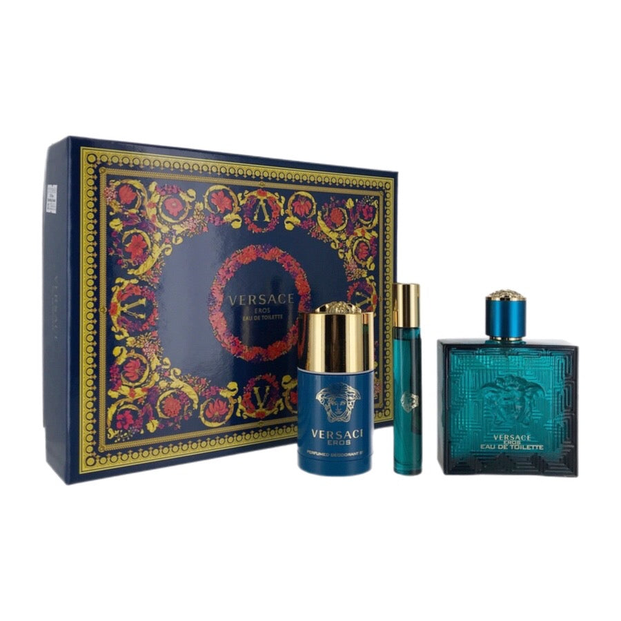 Versace Eros EDT (M) 3pc Gift Set