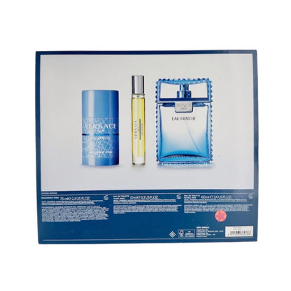 Versace Man Eau Fraiche EDT (M) 3pc Gift Set