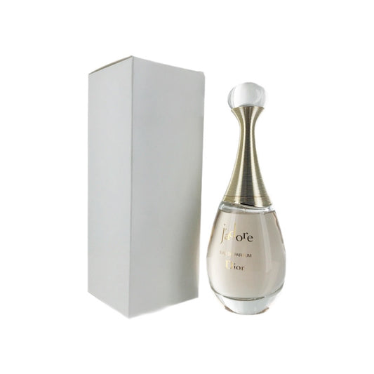 A Christian Dior J'adore Eau de Parfum Spray bottle alongside its white box packaging.
