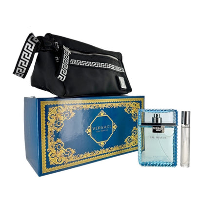 Versace Man Eau Fraiche (M) EDT 3pc Gift Set